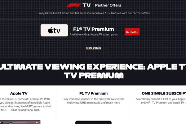 Apple TV subscribers get free F1.TV Premium access - here's how to set it up