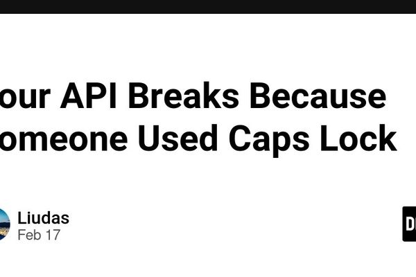 Your API Breaks Because Someone Used Caps Lock - DEV Community