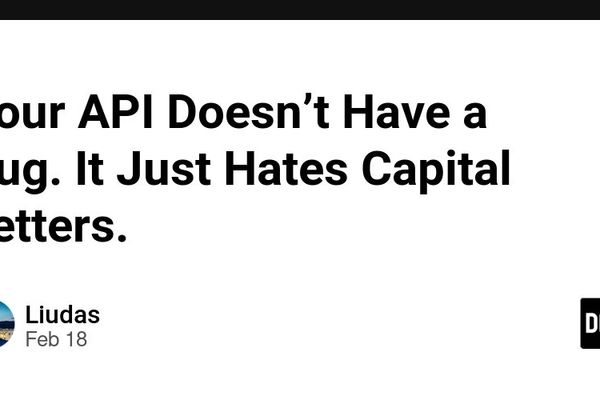 Your API Doesn’t Have a Bug. It Just Hates Capital Letters.