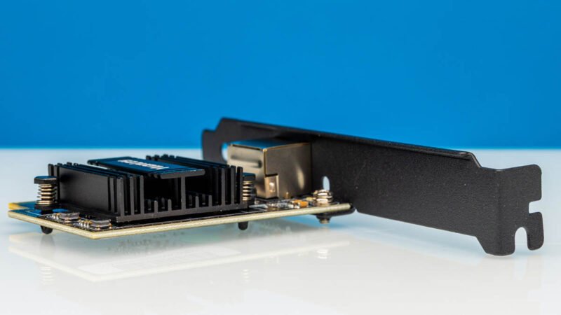 YuanLey 5G PCIe Network Card Rear Angled 2