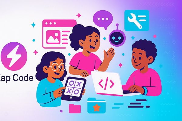 Zap Code: AI-Powered Platform Where Kids Build Real Apps and Games