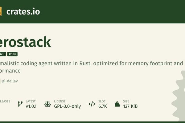 zerostack: Rust's Lightweight Entry in the Coding Agent Arena