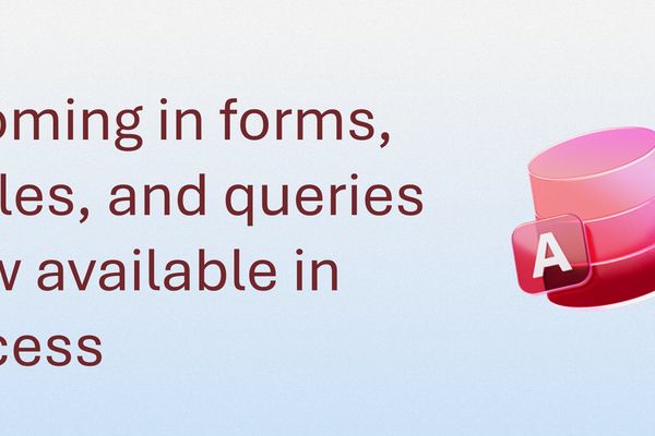 Microsoft Access Introduces Zoom Functionality for Enhanced Data Visibility
